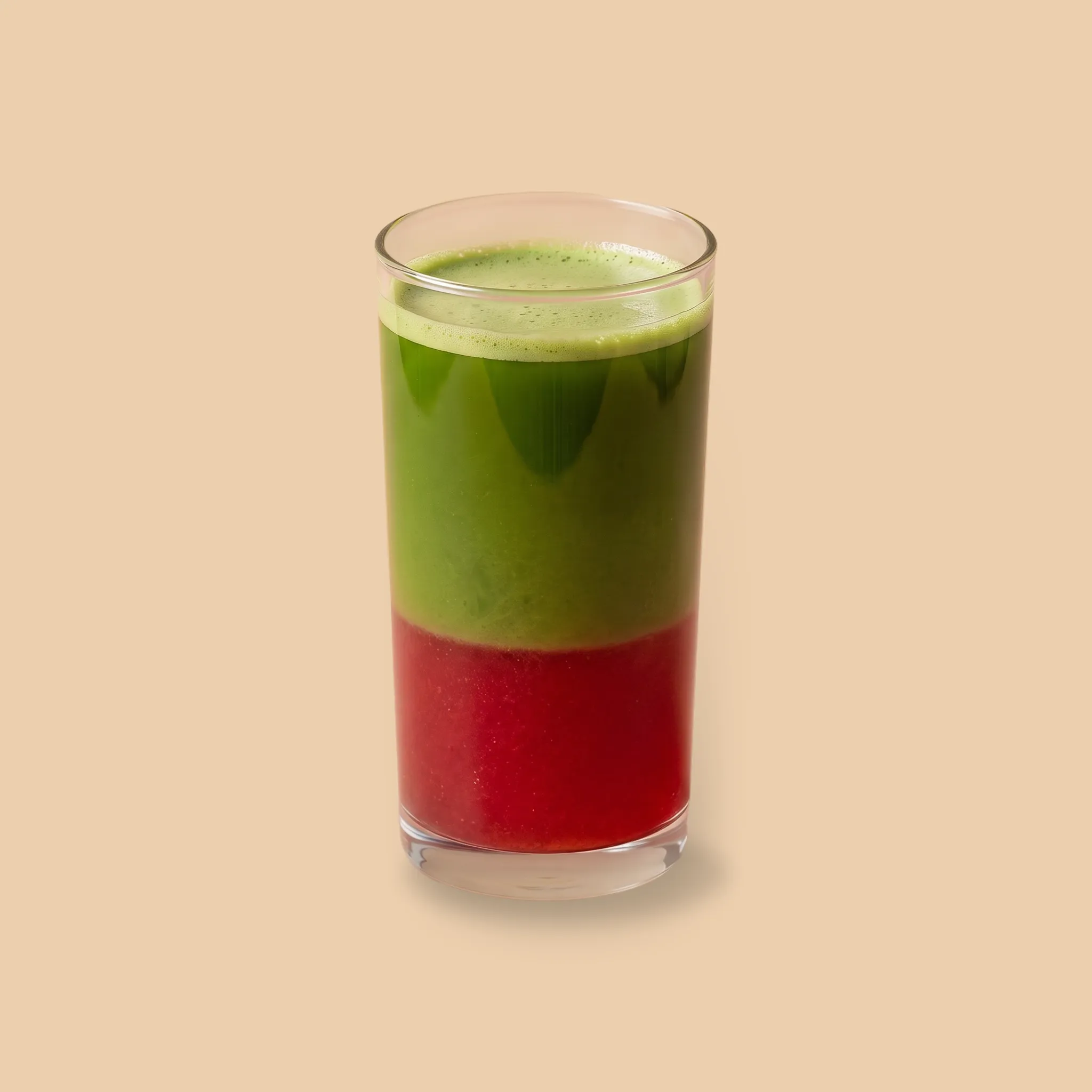 Strawberry Matcha: Matcha ceremonial · Strawberry syrup